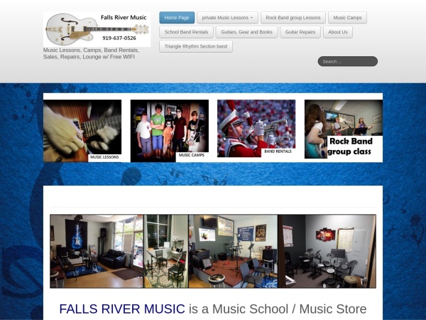 Screenshot of www.fallsrivermusic.com