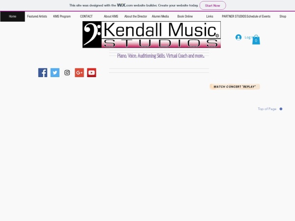 Screenshot of www.kendallstudios.net