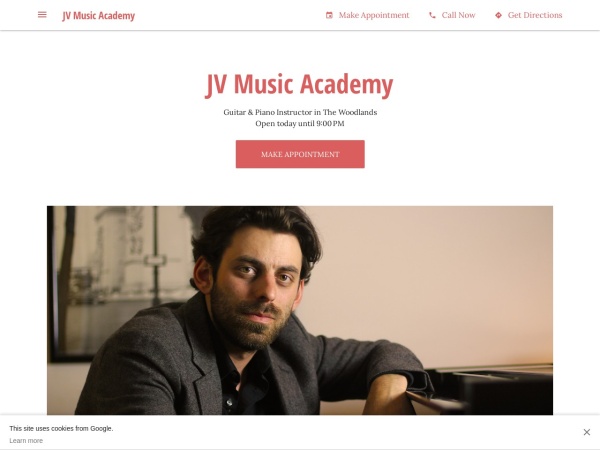 Screenshot of jvmusicacademy.business.site