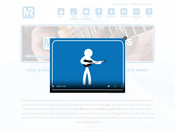 Screenshot of musicbyross.com